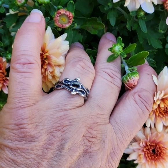 Sterling Silver Snake Ring‎ NEW - Picture 7 of 9
